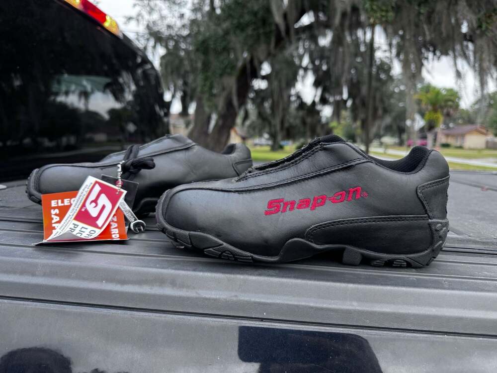 Snap on Official Product Black Work Shoes Size 7 Like New Condition